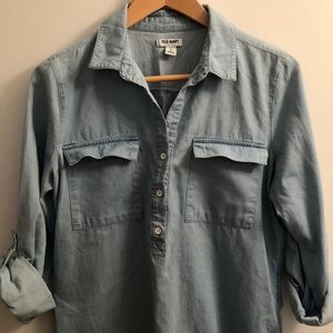 Sale 🎈3/$20 EUC Old Navy Denim Shirt size SP
